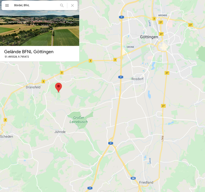 GoogleMaps Karte BfnL Gelände